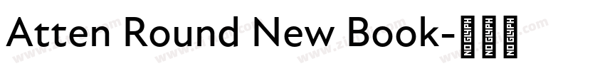Atten Round New Book字体转换